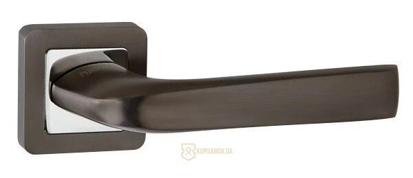 Ручки дверные Punto SATURN QR GR / CP - 23 графит / хром