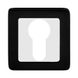 Накладка под ключ PZ квадратная Comit Moderno RY цвет Хром-Матовый черный