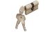 Дверной цилиндр Hafele 61мм (30,5х30,5) латунь полированная (ключ-ключ)