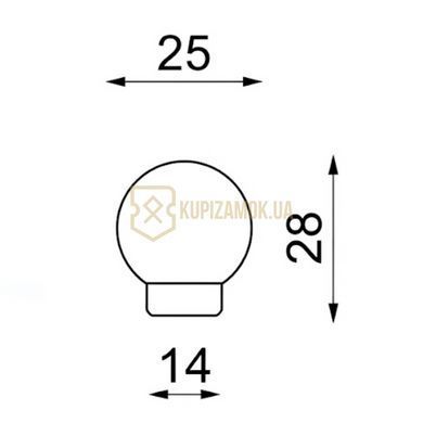 Дверний стопор Olivari Stilo B121 Хром Матовий