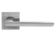 Ручки дверні на квадратній розетці Linde STEEL A - 2021 MC матовий хром