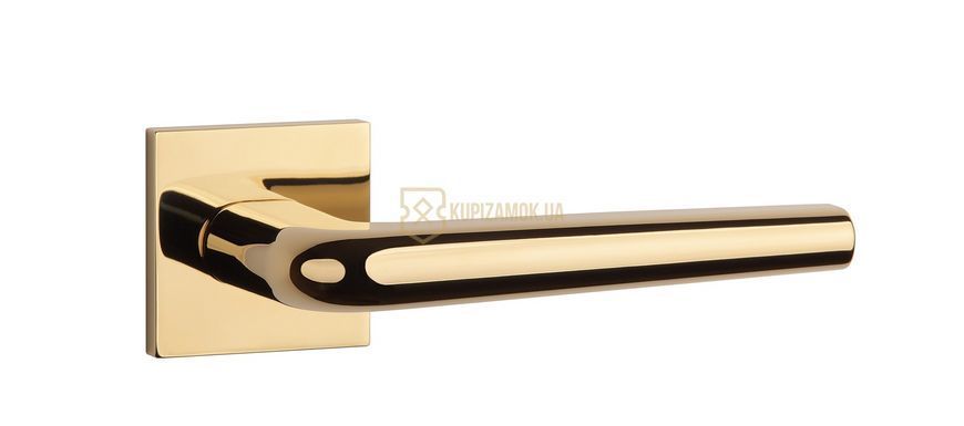 Дверна ручка APRILE Funkia Q 7S AT полірована латунь GOLD PVD (тонка розетка)
