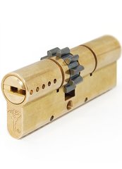 Дверной цилиндр Mul-t-lock Interactive+ 100mm (50x50) Латунь (ключ-ключ) GCW