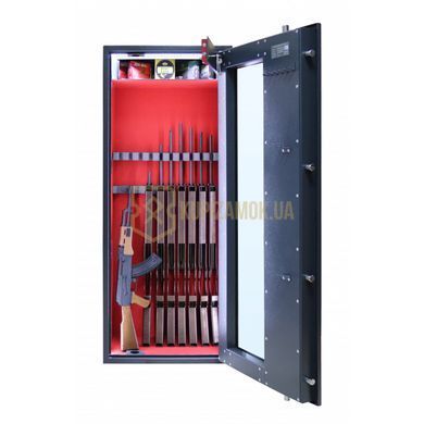 Сейф збройовий Griffon GD.640.ET GLASS з ударотривким склом