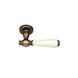 Ручки дверные с накладками под цилиндр MARIANI CALIPSO CY SBR - porc.ivory бронза матовая с кремовой керамикой