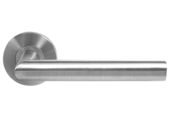 Ручки дверные на круглой розетке MVM RUEDA CORTE St - 1108 SS нержавеющая сталь