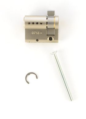 Дверной цилиндр Mul-t-lock Interactive+ HALF_K 44.5mm (35x9.5) Никель-сатин (односторонний-ключ)