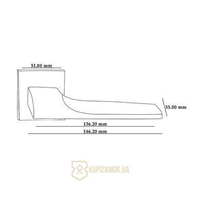 Ручки дверные ORO&ORO Timeless 044-15E SCH Матовый хром