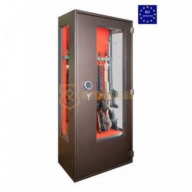 Сейф збройовий Griffon GD.840.ET GLASS CASE BROWN з ударотривким склом