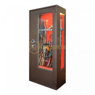 Сейф збройовий Griffon GD.840.ET GLASS CASE BROWN з ударотривким склом