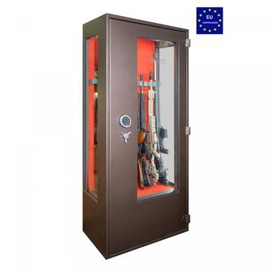 Сейф збройовий Griffon GD.840.ET GLASS CASE BROWN з ударотривким склом