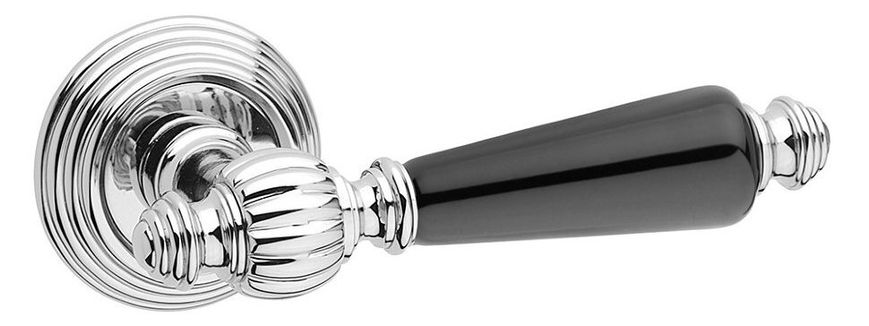 Ручка Fimet модель Michelle 106P-269 колір Хром-Чорний Фарфор F04
