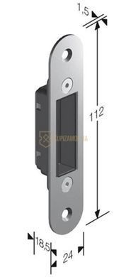 Зворотня планка Hafele 112хR24 мм бронза стара