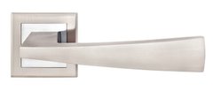 Ручки дверні на квадратній розетці MVM Frio Z - 1215 SN / CP матовий хром / полірований хром