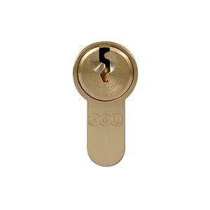 Дверной цилиндр AGB Scudo 5000 PS 64мм (27x37) Латунь (ключ-ключ)