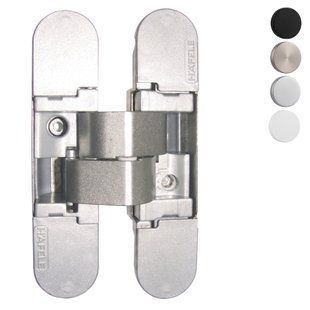 Скрытая петля Hafele K1000 3D хром матовый