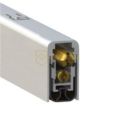 Поріг ТМ Comaglio 1700 XNS алюмінієвий з гумовою вставкою 93-83 см