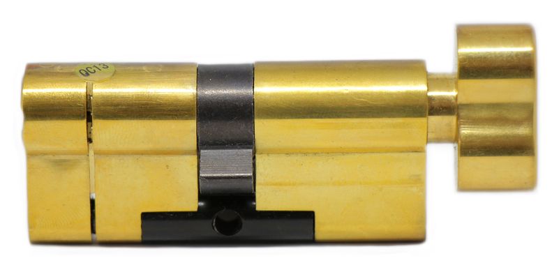 Дверний циліндр HardLock K-серія 80мм (35х45Т) Золотий (ключ-тумблер)