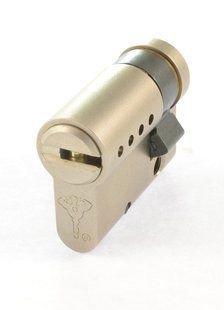 Дверний циліндр Mul-t-lock Interactive+ HALF_K 40.5mm (31x9.5) Нікель-сатин (односторонній-ключ) VIP Control