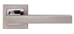 Ручки дверні на квадратній розетці MVM Loft Z - 1290 SN / CP матовий хром / полірований хром