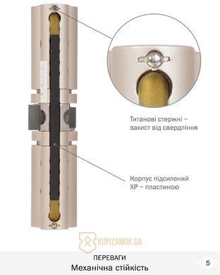 Дверной цилиндр Mul-t-lock MT5+ 66mm (33ix33) Никель-сатин (ключ-ключ) CLIQ