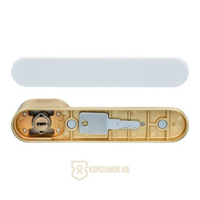 Ручки дверные GAVROCHE GRCLICK Cl(O-1) Матовое Золото/Белый