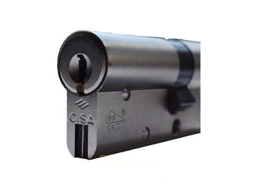 Дверной цилиндр CISA RS-3S 75мм (30х45) хром (ключ-тумблер)
