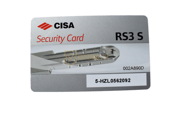 Дверний циліндр CISA RS-3S 75мм (30х45) хром (ключ-тумблер)