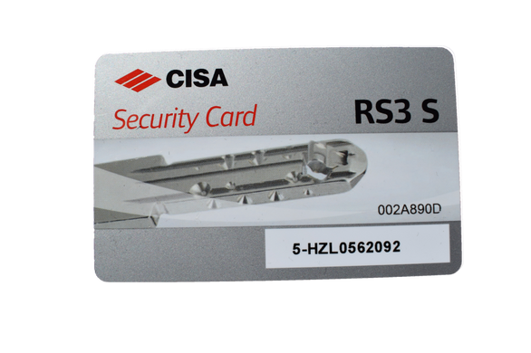 Дверний циліндр CISA RS-3S 75мм (30х45) хром (ключ-тумблер)