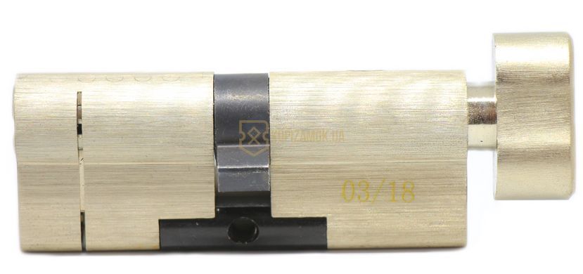 Дверний циліндр HardLock K-серія 80мм (35х45Т) Сатин (ключ-тумблер)