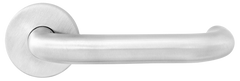 Ручки дверные на круглой розетке MVM SIGMA S - 1115 SS нержавеющая сталь