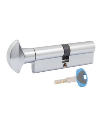 Дверний циліндр Securemme К1 45/45Т мм 5кл +1 монтажний ключ матовий хром ключ / тумблер