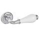 Ручки дверні GAVROCHE HYDRARGYRUM Z8 CP/White Хром/Білий