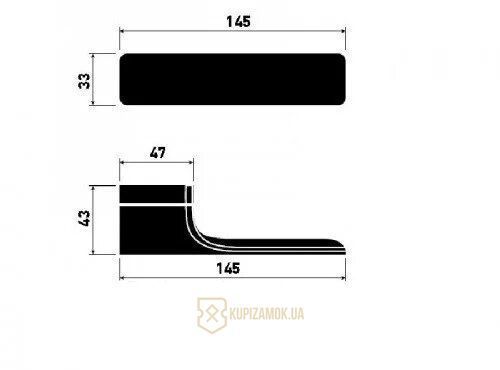 Ручки дверные M&T Minimal 000009 SNi нажимные матовый никель