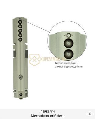 Дверний циліндр Mul-t-lock Interactive+ 100mm (40Zx60) Нікель-сатин (ключ-entr)
