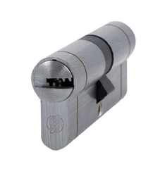 Дверной цилиндр Securemme К22 35/35 мм 5кл +1 монтажный ключ матовый хром ключ / ключ