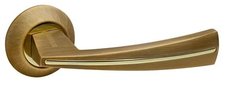 Ручки дверные Fuaro SOUND RM AB / GP - 7 бронза / золото