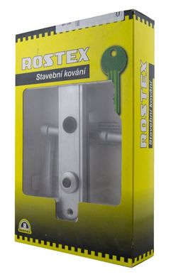 Ручки дверні на планці ROSTEX ELEGANT mov-mov WC PLATE 72мм 35-50мм CR SAT, шток 5мм