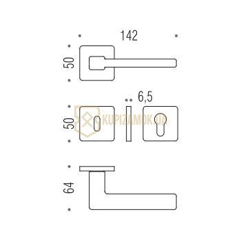 Дверна ручка Colombo Desing Esprit BT 11 Хром