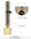 Дверной цилиндр Mul-t-lock Interactive+ 100mm (50ix50T) Никель-сатин (ключ-тумблер) CLIQ TO_SBM