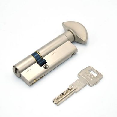Дверний циліндр AGB Scudo 5000 PS 40мм (20x20) Матовий хром (ключ-тумблер)