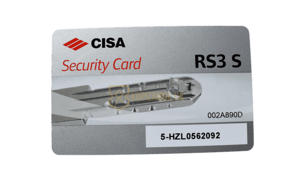 Дверний циліндр CISA RS-3S 65-115мм (35х30) хром (ключ-шток)