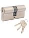 Дверной цилиндр Cortellezzi Primo 116 60мм (30х30) ключ-ключ матовый никель
