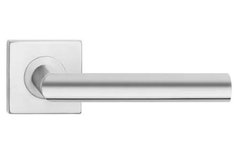 Ручки дверные из нержавеющей стали Metal-Bud LEDA (квадратная розетка)