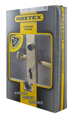 Ручки дверні на планці ROSTEX COMFORT fix-mov PZ PLATE 72мм 40-45мм TI, ліва