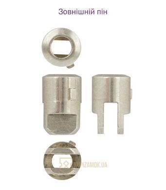 Дверной цилиндр Mul-t-lock ClassicPro HALF_K 40.5mm (31x9.5) Никель-сатин (односторонний-ключ)