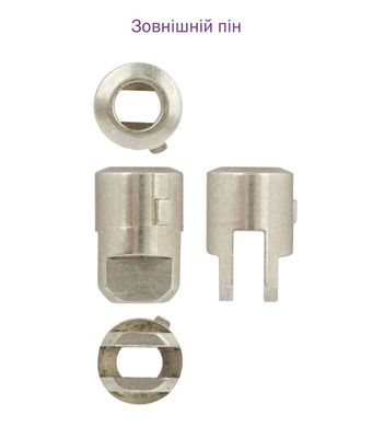Дверной цилиндр Mul-t-lock ClassicPro HALF_K 40.5mm (31x9.5) Никель-сатин (односторонний-ключ)