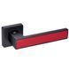 Ручки дверные GAVROCHE MAGNIUM A1 BLACK/RED Черный/Красный