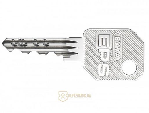 Дверной цилиндр EVVA EPS DZ 62 мм (31/31) NI никель
