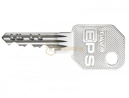 Дверний циліндр EVVA EPS DZ 62 мм (31/31) NI нікель